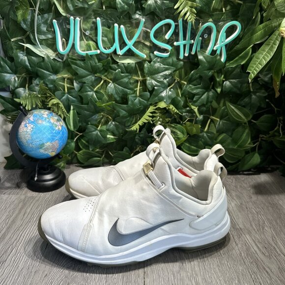 Nike Tour Premiere PGA Shoes White Silver Golf Cleats AO2241-101 Mens Size 11.5